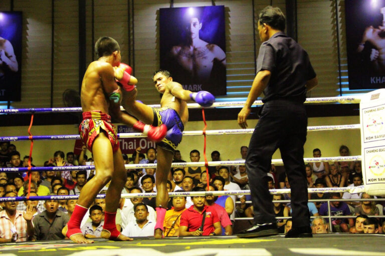 Muay Thai Fight Night at Samui Phetch Buncha Boxing Stadium 2 768x512